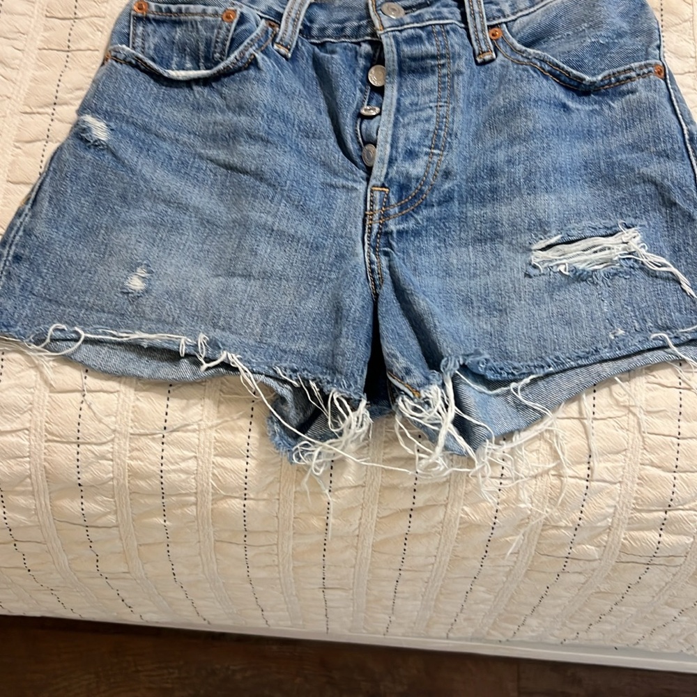 Distressed Denim Women's Shorts